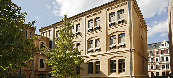 Konservatorium - Außenansicht des Hauptsitzes in der Lessingstraße in Halle Saale